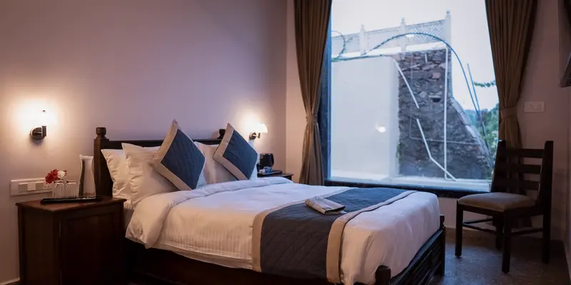 Comfortable AC room for extended day stay at Hotel Hidden Stay Jodhpur